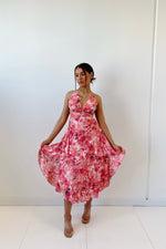 Auden Floral Midi Dress - Pink