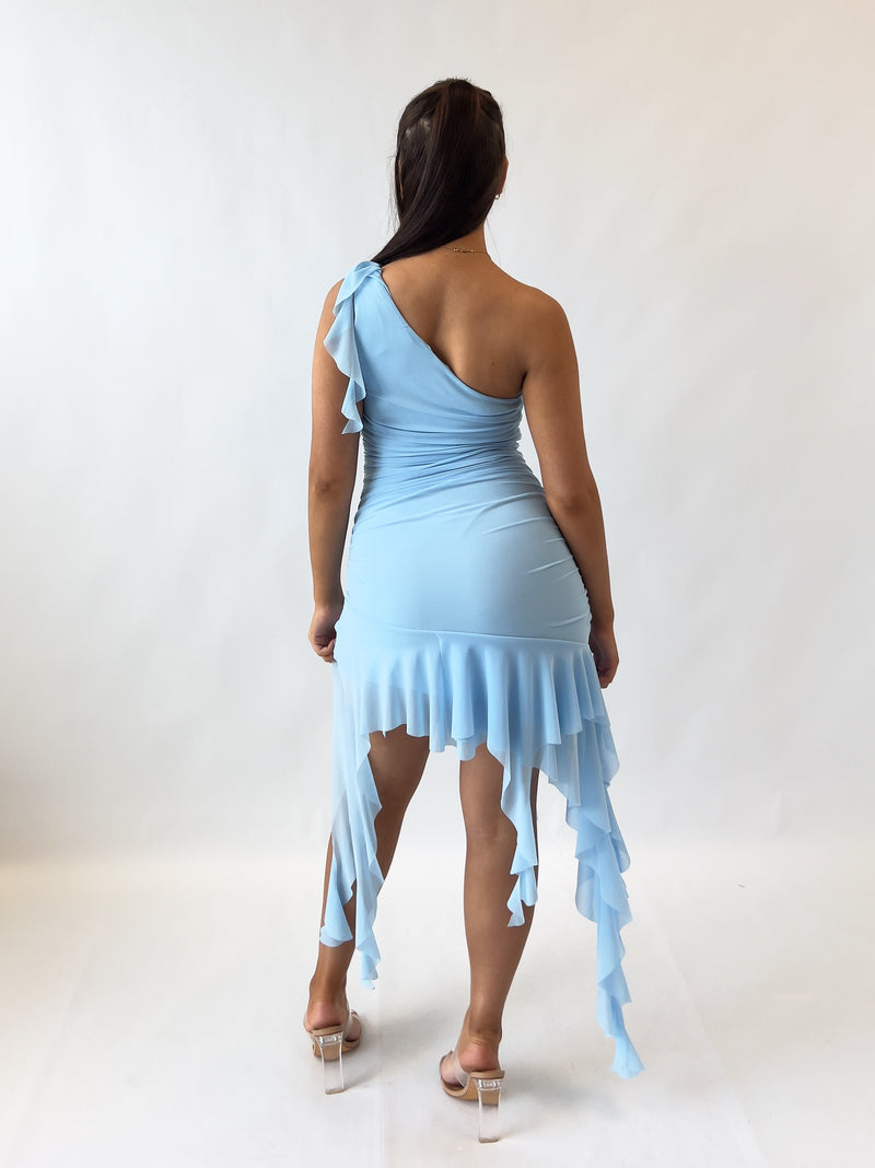 Adele Mini Dress - Blue