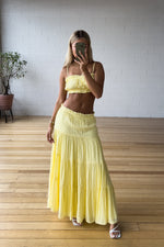 Nia Maxi Skirt - Yellow