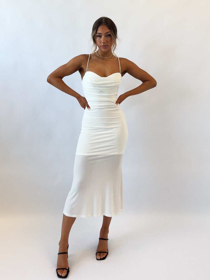 Klair Midi Dress - White
