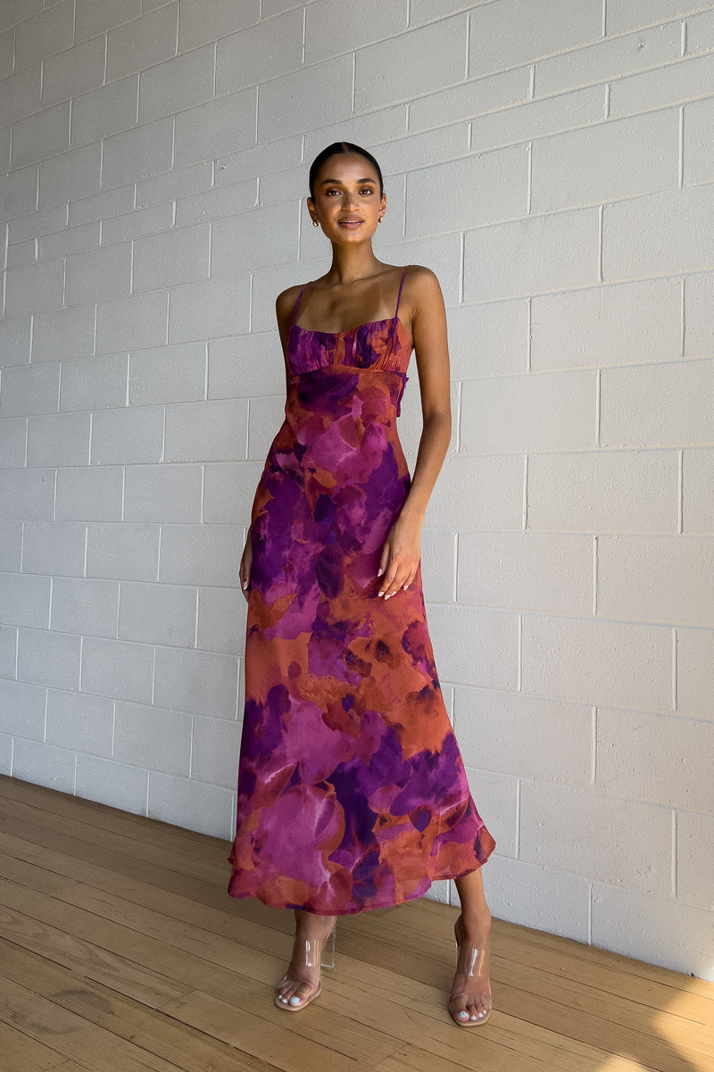 Loren Floral Midi Dress