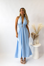 India Midi Dress - Blue