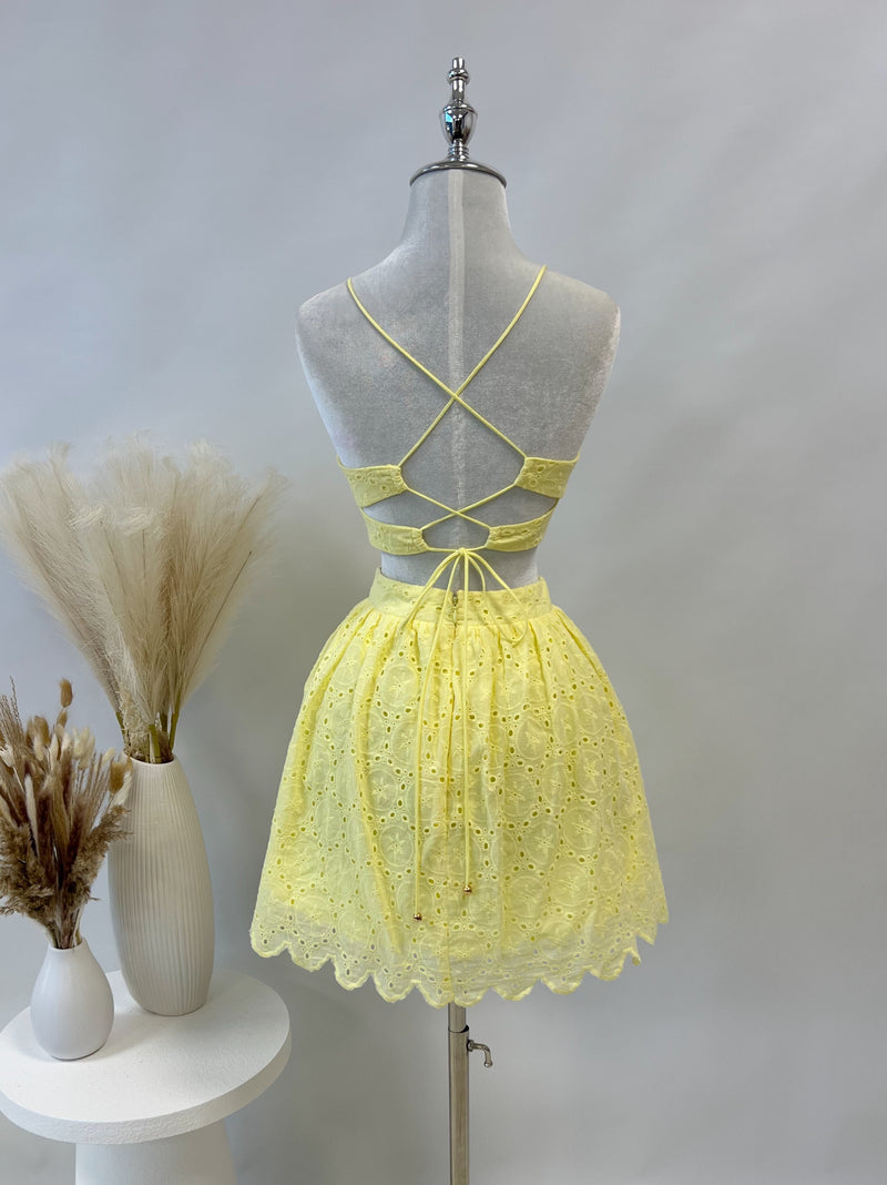 Corey Mini Dress - Yellow