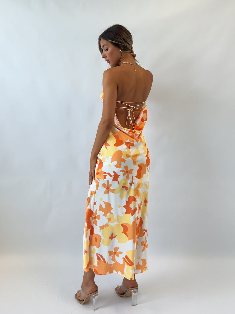 Leah Floral Midi Dress
