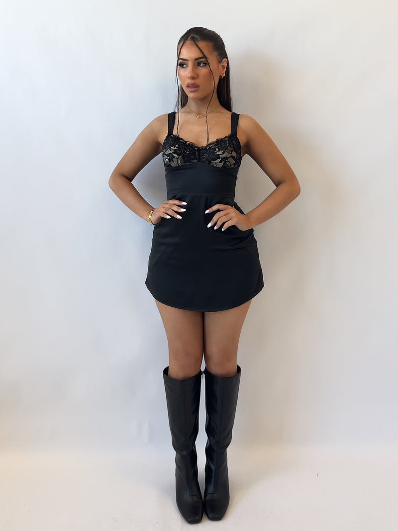 Mallory Mini Dress - Black