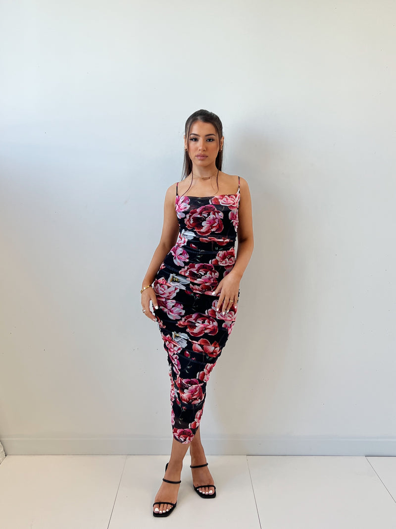 Dawn Floral Midi Dress