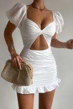 Yianni Mini Dress - White