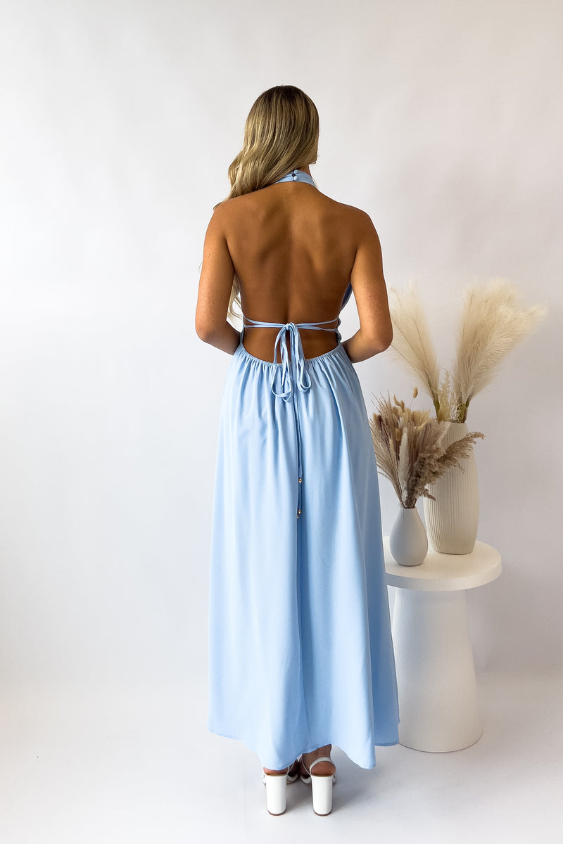 India Midi Dress - Blue