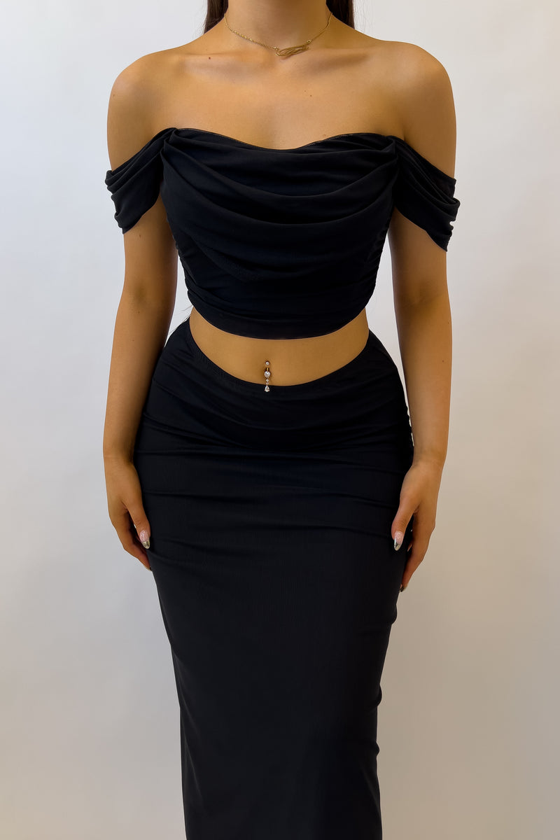 Agatha Two Piece Set - Black