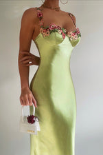 Tiana Midi Dress - Lime