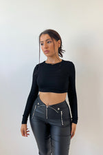 Pascal Crop Top - Black