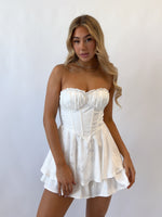 Tinlee Floral Playsuit - White
