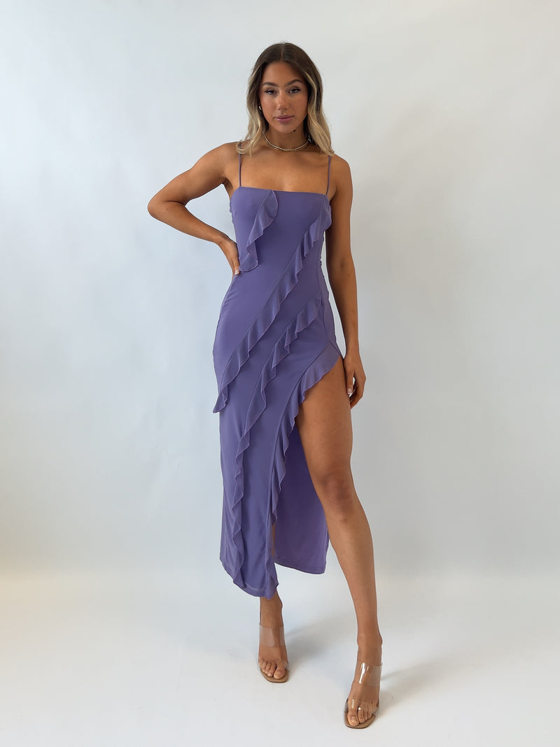 Taiya Midi Dress - Mauve