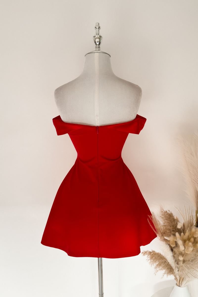 Belle Mini Dress - Red