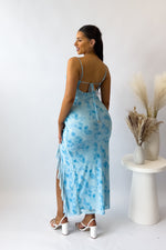 Abigail Midi Dress - Blue Florals