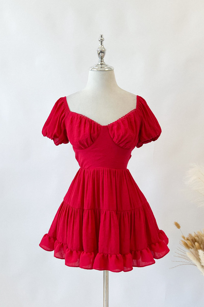 Talia Mini Dress - Red