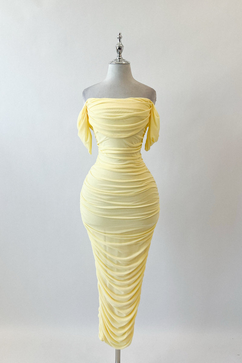 Regan Maxi Dress - Lemon