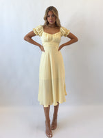 Ellison Midi Dress - Yellow