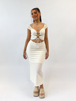 Ayanna Midi Dress - Cream