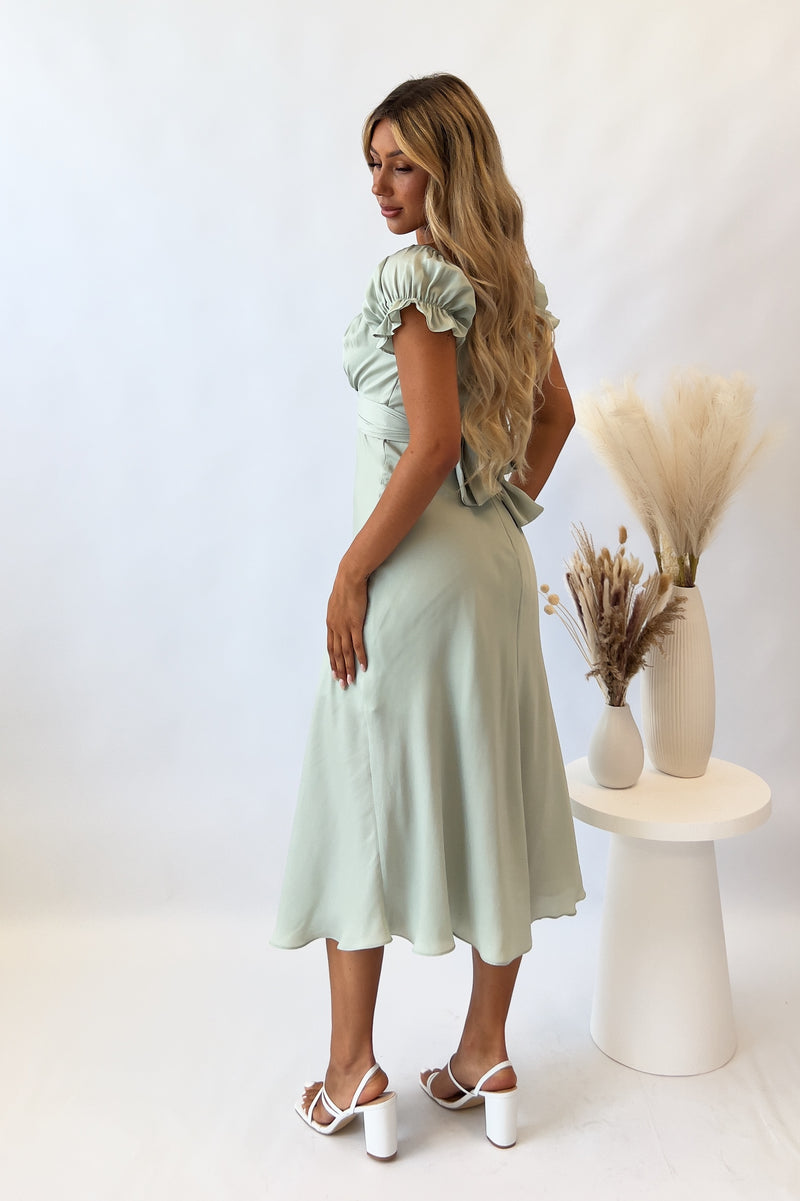 Ellison Midi Dress - Pistachio