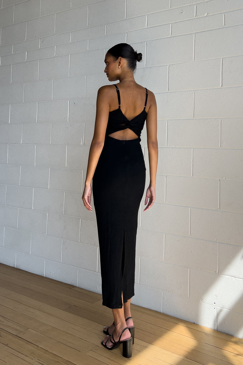 Arabella Midi Dress - Black