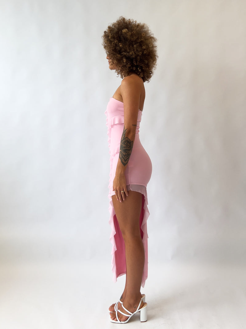 Darcie Midi Dress - Pink