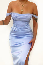 Talitha Midi Dress - Cornflower Blue