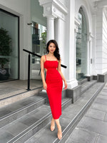 Kordyn Midi Dress - Red