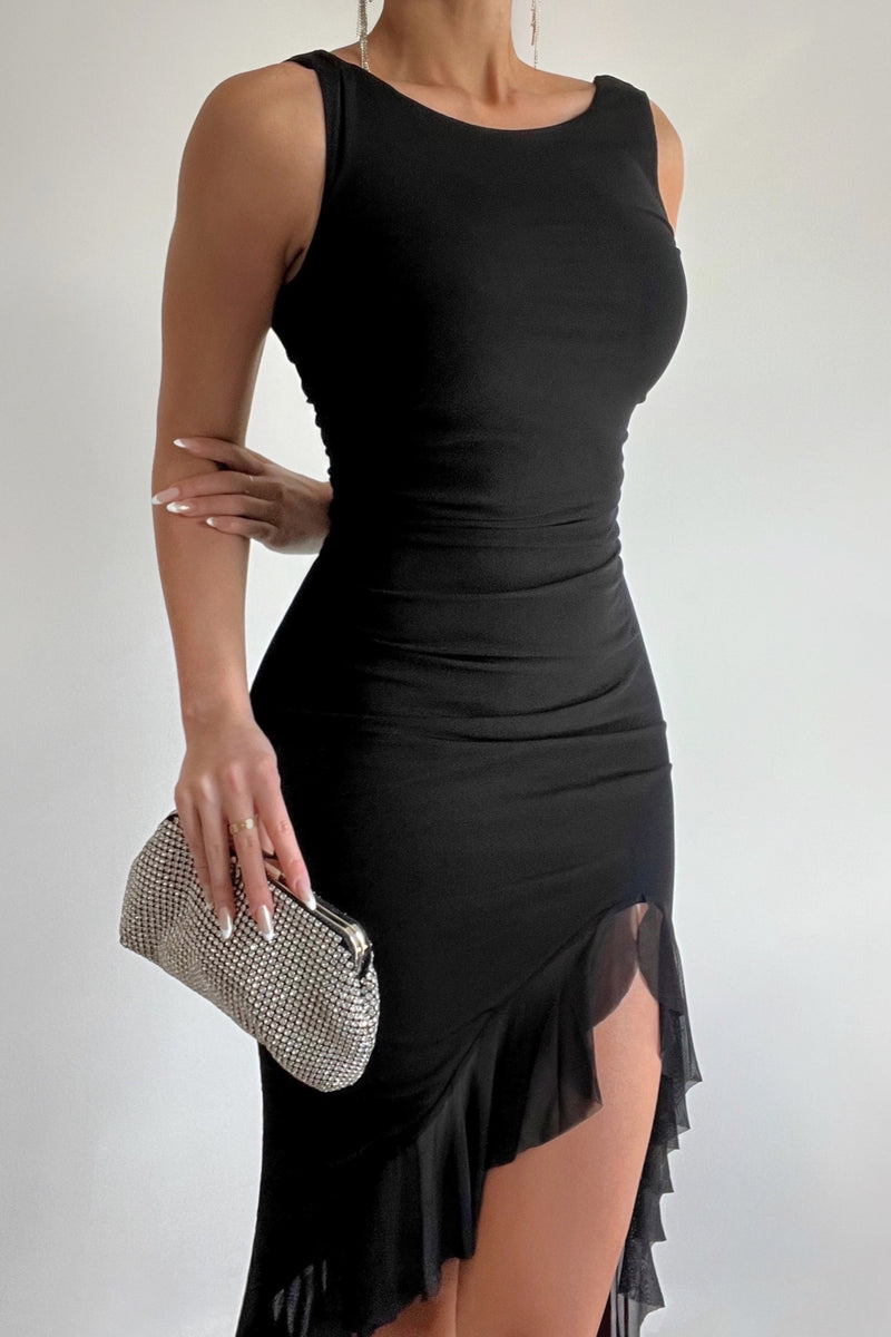 Moss Midi Dress - Black