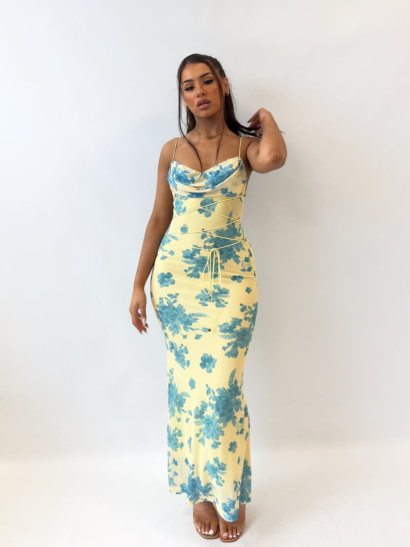 Blossom Maxi Dress - Yellow