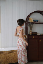 Courtney Floral Midi Dress - Cream