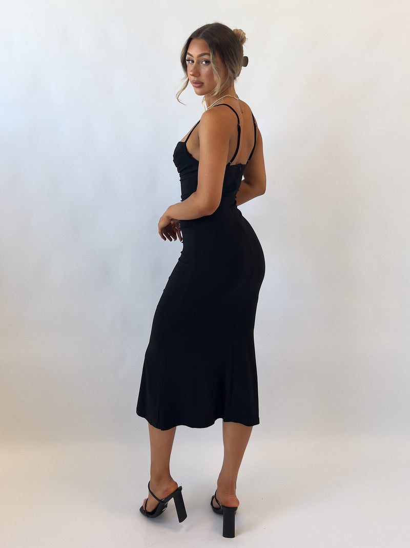 Klair Midi Dress - Black