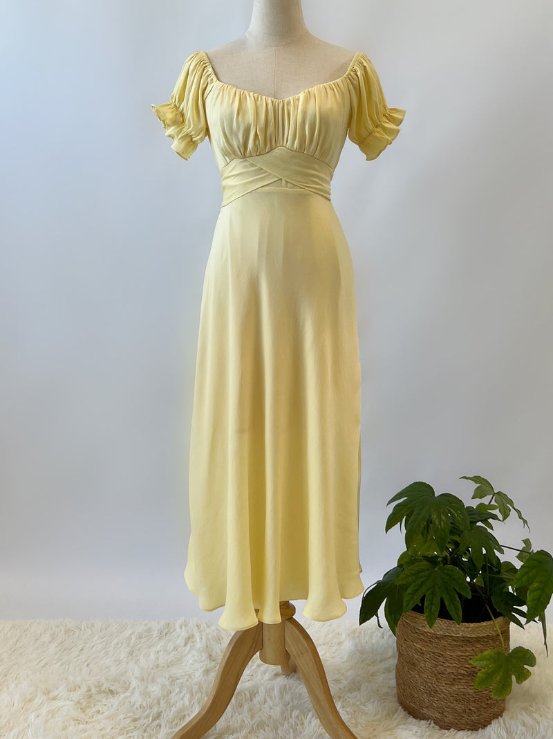 Ellison Midi Dress - Yellow