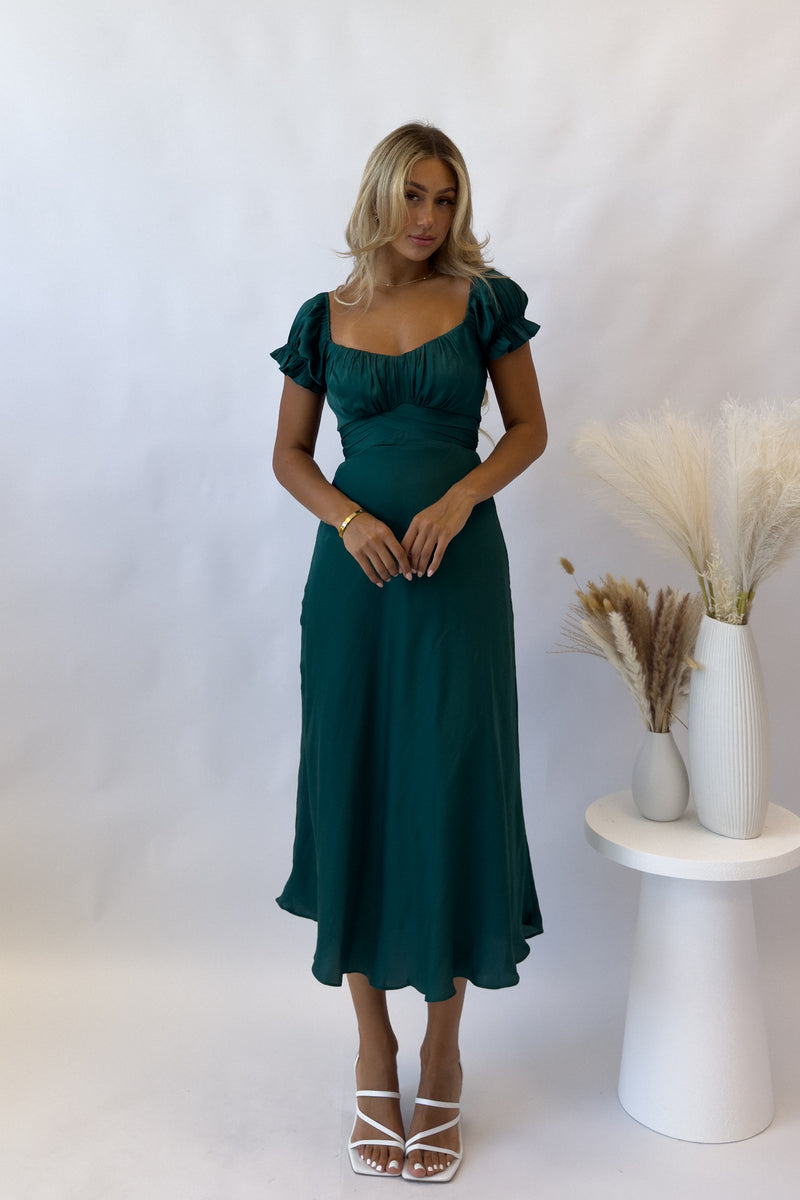 Ellison Midi Dress - Green