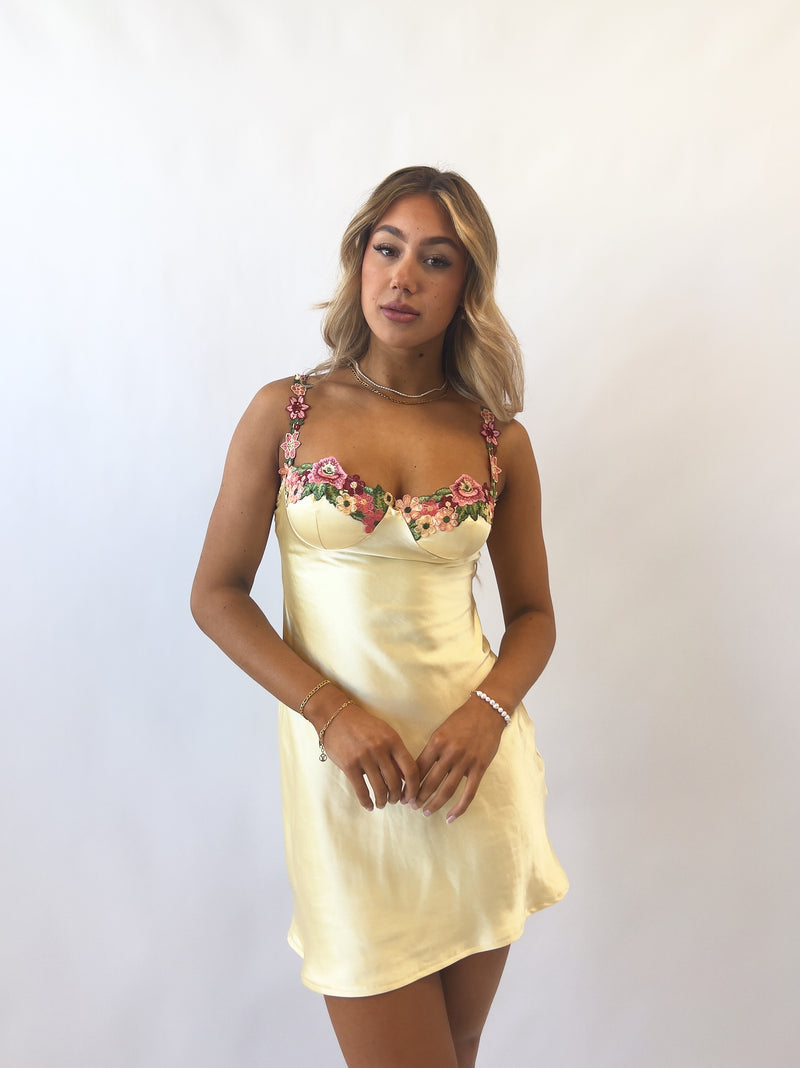 Ember Mini Dress - Yellow