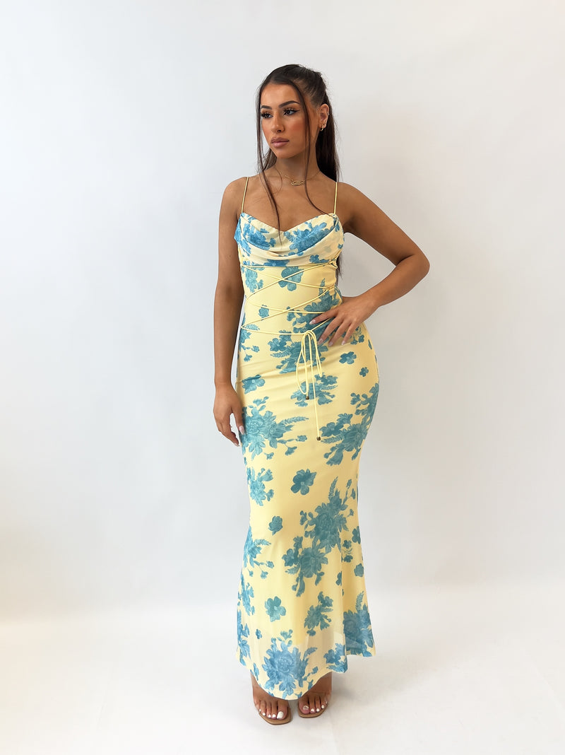 Blossom Maxi Dress - Yellow