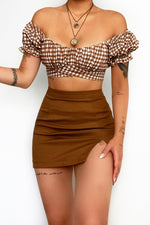 Poppy Top - Brown