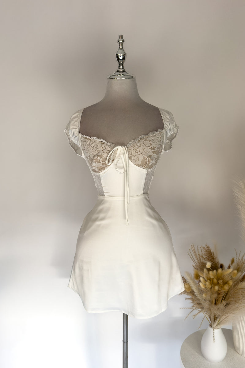 Roux Mini Dress - White