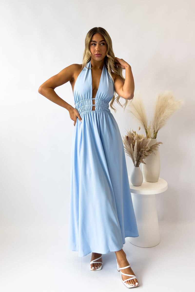 India Midi Dress - Blue