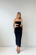 Hollie Midi Dress - Black