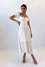 Ellison Midi Dress - White
