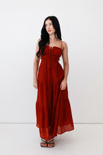 Rochelle Midi Dress - Red