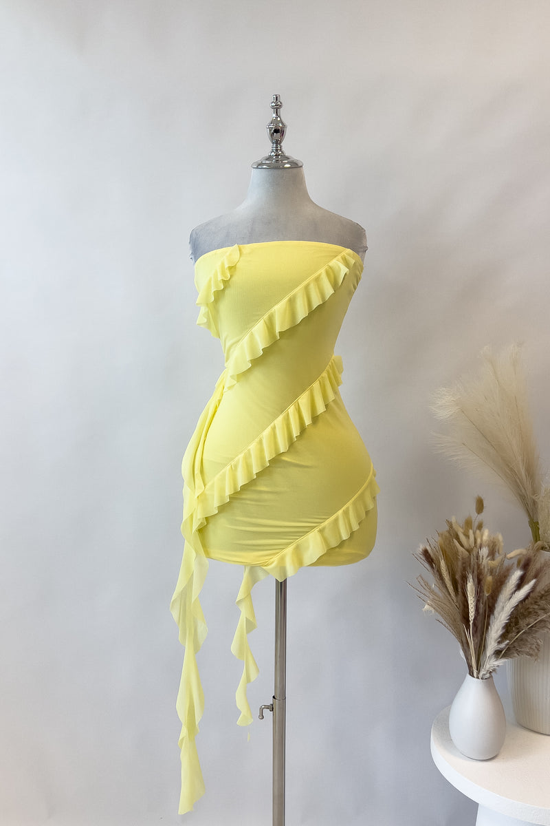 Isla Mini Dress - Yellow