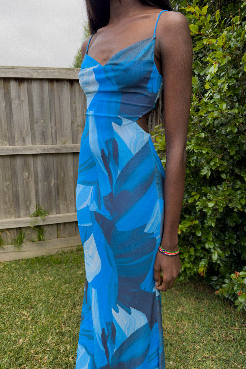 Maria Maxi Dress - Blue