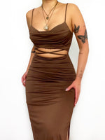 Jackson Midi Dress - Brown