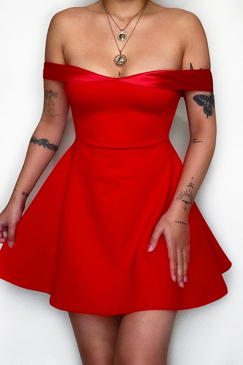 Belle Mini Dress - Red