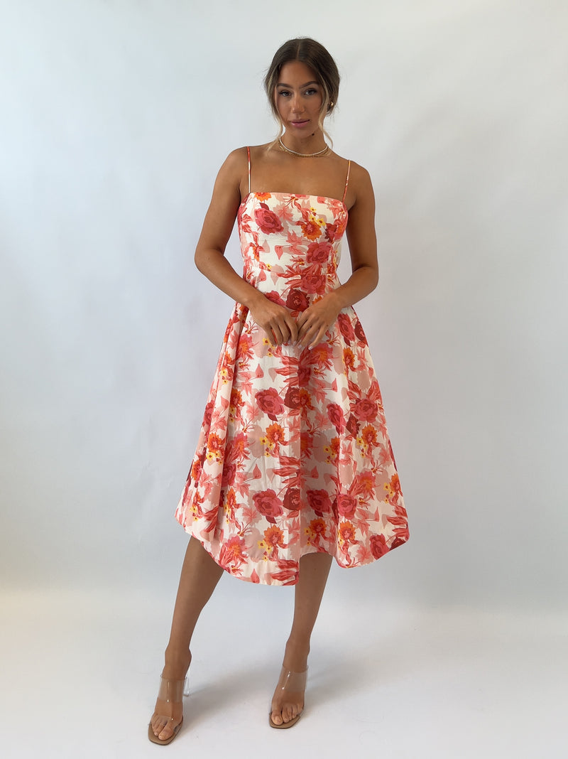 Hailey Floral Midi Dress