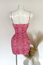 Johana Floral Mini Dress - Pink