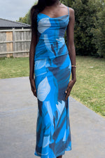 Maria Maxi Dress - Blue