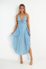 Ishara Midi Dress - Blue